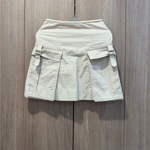 Louis Vuitton Cream Fabric with Silver Buckle